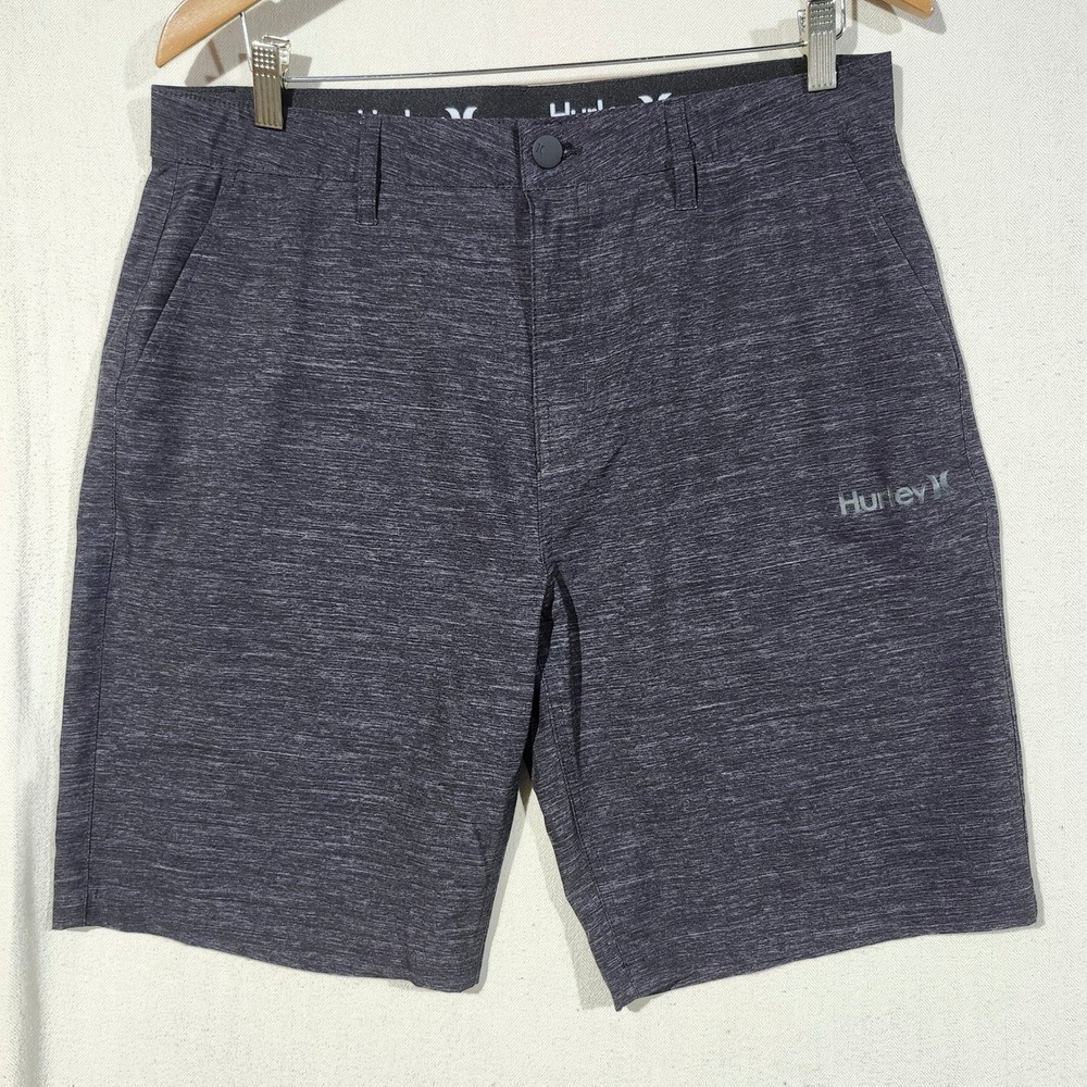 Hurley Mens Hybrid Walk Short Dark Gray Heather HSP25VMB-18669 Size 34 Quick Dry